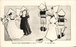 CPA Those Of Arriere La Re-examined Militaria Children