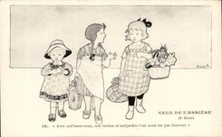 CPA Those Of the Back Militaria Children