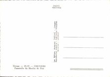 CPSM Cheniers Hollow Footbridge of the mill of Piot