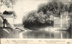 Isla Adan Parmain de CPA Bridge De Parmain Militaria