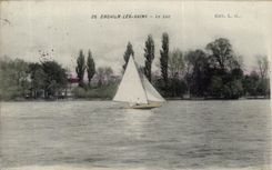 CPA Enghien Les Bains the Lake Boat