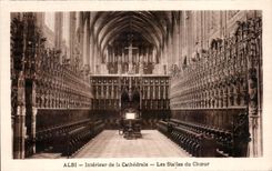 CPA Albi interior de las paradas de la catedral del estribillo