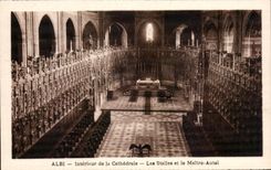 CPA Albi interior de las paradas de la catedral y del puente del horno de Maltre