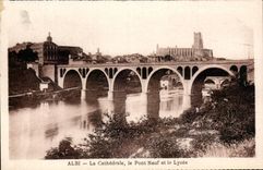 Catedral del La de CPA Albi el nuevo puente y la universidad
