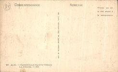 CPA Albi Cathedral Saint Cecile el pulpito