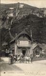 CPA Lourdes the Funicular of the Peak of Jer Coach Horses
