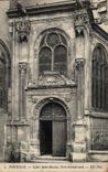 CPA Pontoise Church Saint Northern Maclou Side Gate