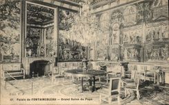CPA Palate of Fontainebleau Large Living room of the Pope