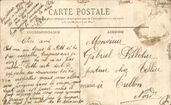 CPA Montceau the Mines Castle of Plessis