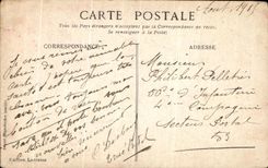 French CPA Here what you defend Militaria