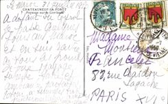 CPA Chateauneuf La Drill Landscape on Combade