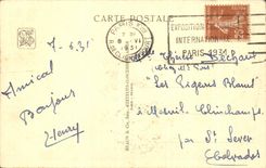 De CPA Argelia del alminar colonial internacional favorablemente Paris 1931