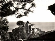 CPSM Menton Nd of Annonciade the Monastery and Sea (seen from the top of the hill)