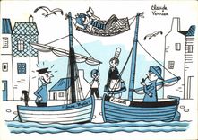 CPA Claude Verrier Boats of sin Anne Marie louisette