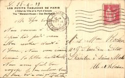 CPA Small Tables Of Paris the Town hall And the Bridge of Arcole Boat