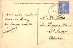 CPA the Terrace Of the Abbey St Pierre De Solesmes