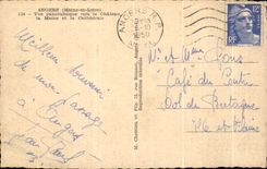 CPA Angers Panoramic View Towards Chateau La Maine Et La Cathedral