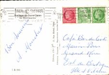 CPSM Paris While Strolling Basilica of the Sacring Heart De Montmartre