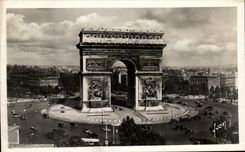 CPSM Paris En Flanant L'Arc de Triomphe de l'Etoile
