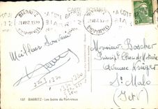 CPSM Biarritz Les Bains du Port Vieux