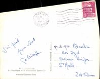 CPA Lourdes Basilica and the Interallied Monument seen of the Castle Fort