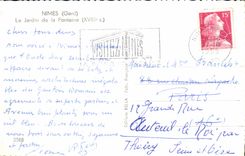 CPSM Nimes Le Jardin de la Fontaine