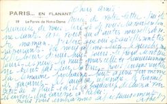 CPA Paris mientras que da un paseo el cuadrado de Notre Dame