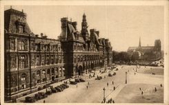 CPA Paris En Flanant L'Hotel De Ville 