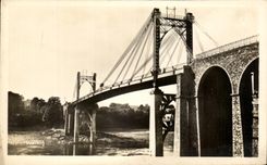 CPA Lezardrieux the Suspended bridge