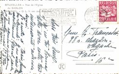 CPA Bruselas vista de la iglesia de la arena fina de Bruselas