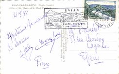 CPSM Thonon Les Bains the Beach and the Forolant Mount