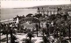 CPSM Niza el jardin Albert 1r y el teatro al aire libre