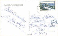 CPSM Village of High Auvergne Laschamps to the Foot of Puy De Dome