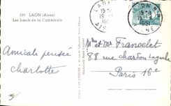 CPSM Laon Oxen of the cathedral