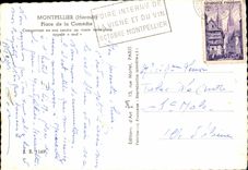 CPSM Montpellier Place de la Comedie oeuf