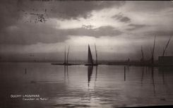 CPA Ouchy Lausanne Couvher de Soleil 