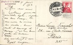 CPA Ouchy Lausanne Couvher de Soleil 