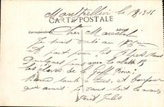 CPA Montpellier Le Peyrou Pris de l'Arc de Triomphe