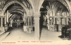 CPA Toulouse Cryptes De La Basilique St Sernin