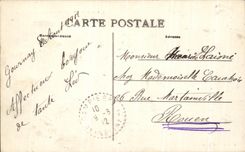 CPA Saint To germinate Entrance of the Old Abbey Seen Interior