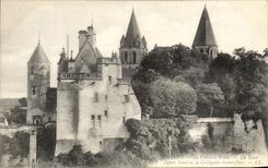 CPA Loaches the Castle Royal La Tower Agnes Sorel and Collegial Saint the Bear