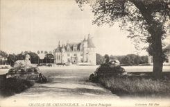 CPA Castle De Chenonceaux la esfinge de la entrada principal