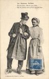 CPA Les Amoureux Sarthois Ecoute Donc Manet Que Folklore Costume