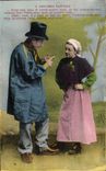 CPA Costumes Sarthois Folklore Costume Femme 
