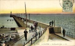 CPA La Havre La Nouvelle Jetee