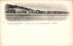 CPA Trouville On Mer La beach seen from of the pier walk