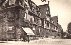 CPA Deauville Plage Fleurie Rue de l'Ecluse Normandy Hotel
