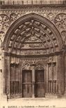 Puerta meridional de la catedral del La de CPA Bayeux