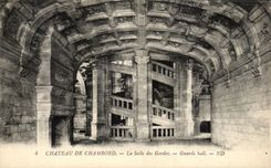 CPA Chateau de Chambord La Salle Des Gardes