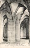 CPA Mont Saint Michel Abbey Abbaye La crypt of the large pillars